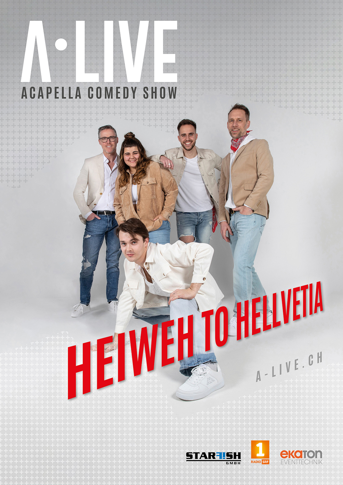 A-live Flyer Fuer Die Neue Acapella Comedy Show Heiweh To Hellvetia